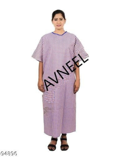 Female Patient Dress | V-Neck Patient dress |