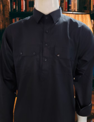 Black Pathani Kurta payzama set